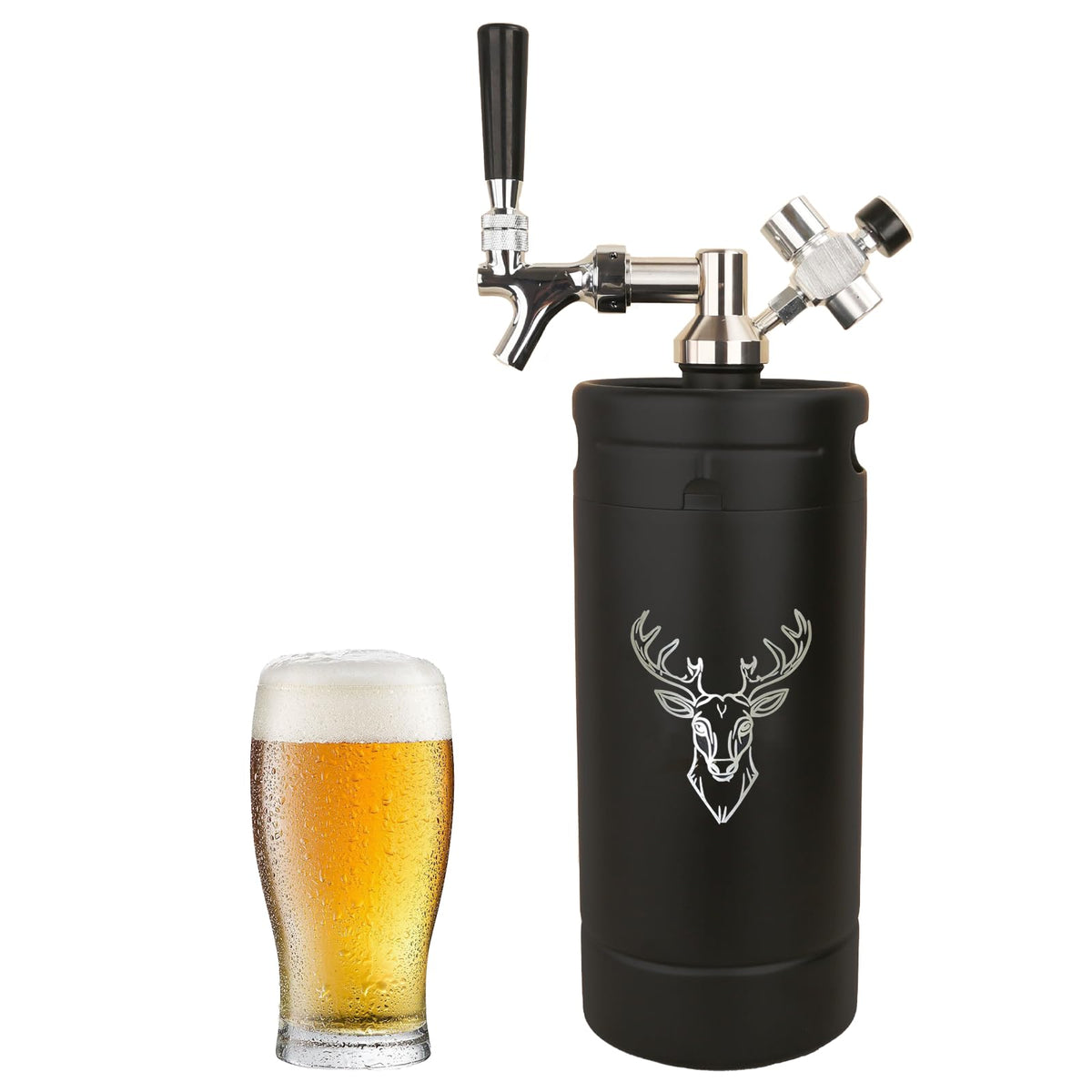 Poakkus bidón portátil de 128oz para servir cerveza fresca en reuniones al aire libre