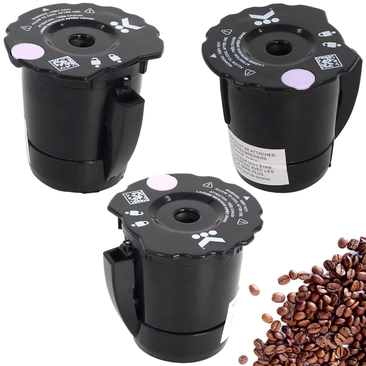 Podoy K250 filtro reutilizable en primer plano, compatible con Keurig, mejora la experiencia de café