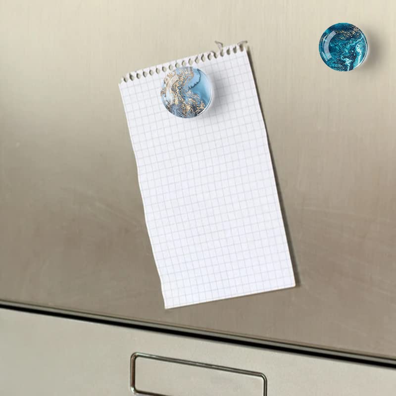 Poitvd imán frigorífico cristal marmol detalle para recetas.