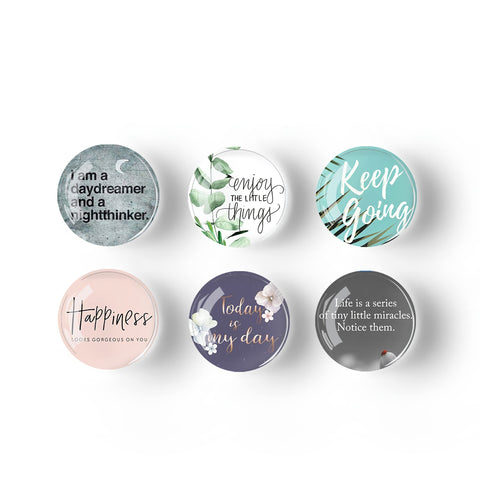 Imán Poitvd decorativo para nevera con cristal pulido y lista de tareas.