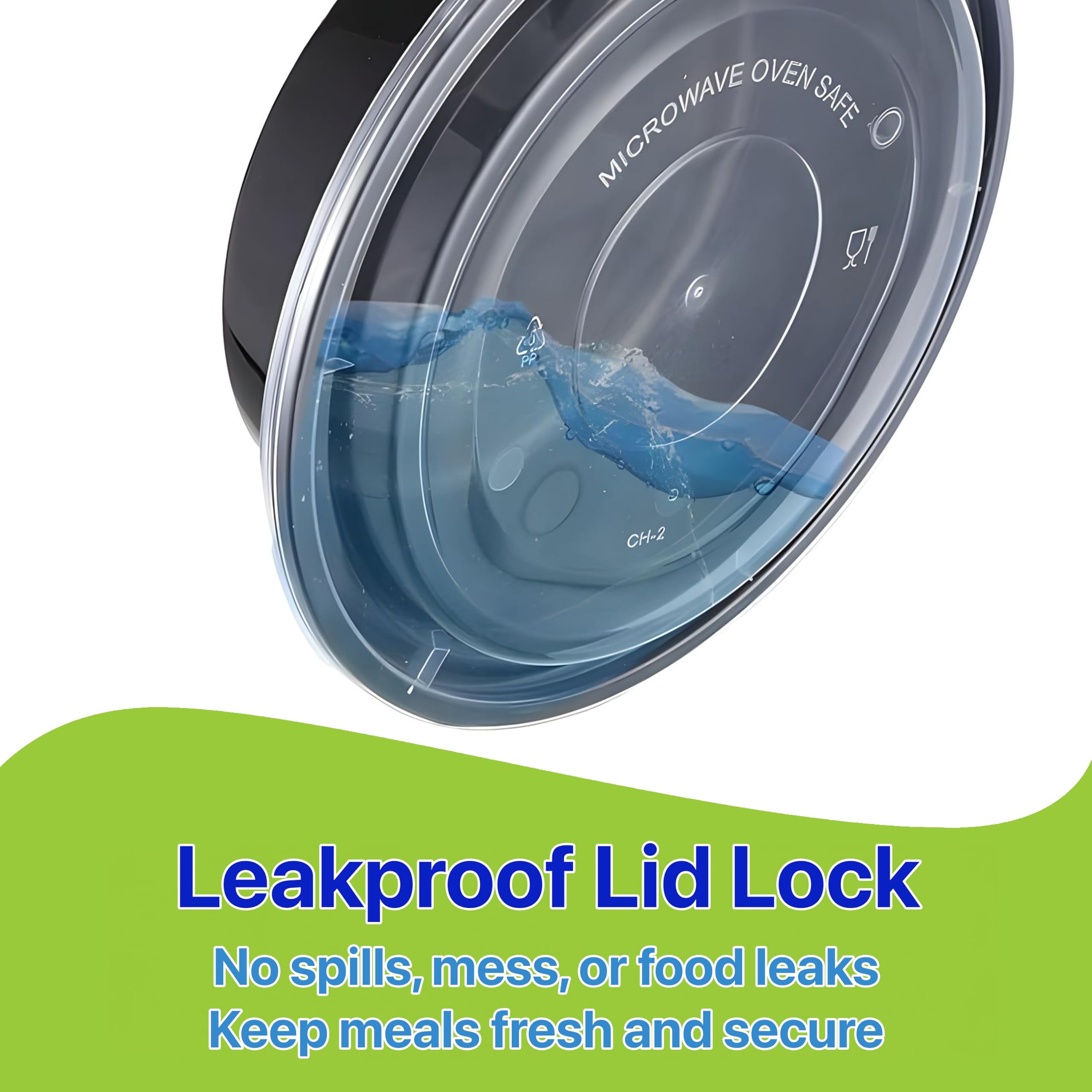 Pokanic apto para microondas para recalentado rápido.