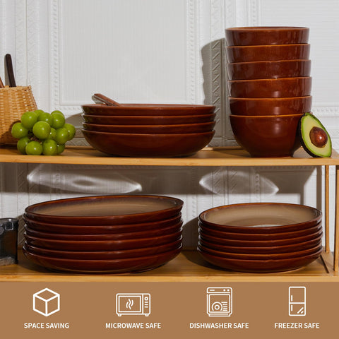 Pokini conjunto de 12 piezas para una mesa moderna y práctica.