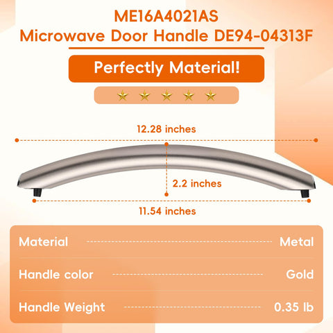 Acabado metal-ABS de alta resistencia en manija Polerden ME16A4021AS.