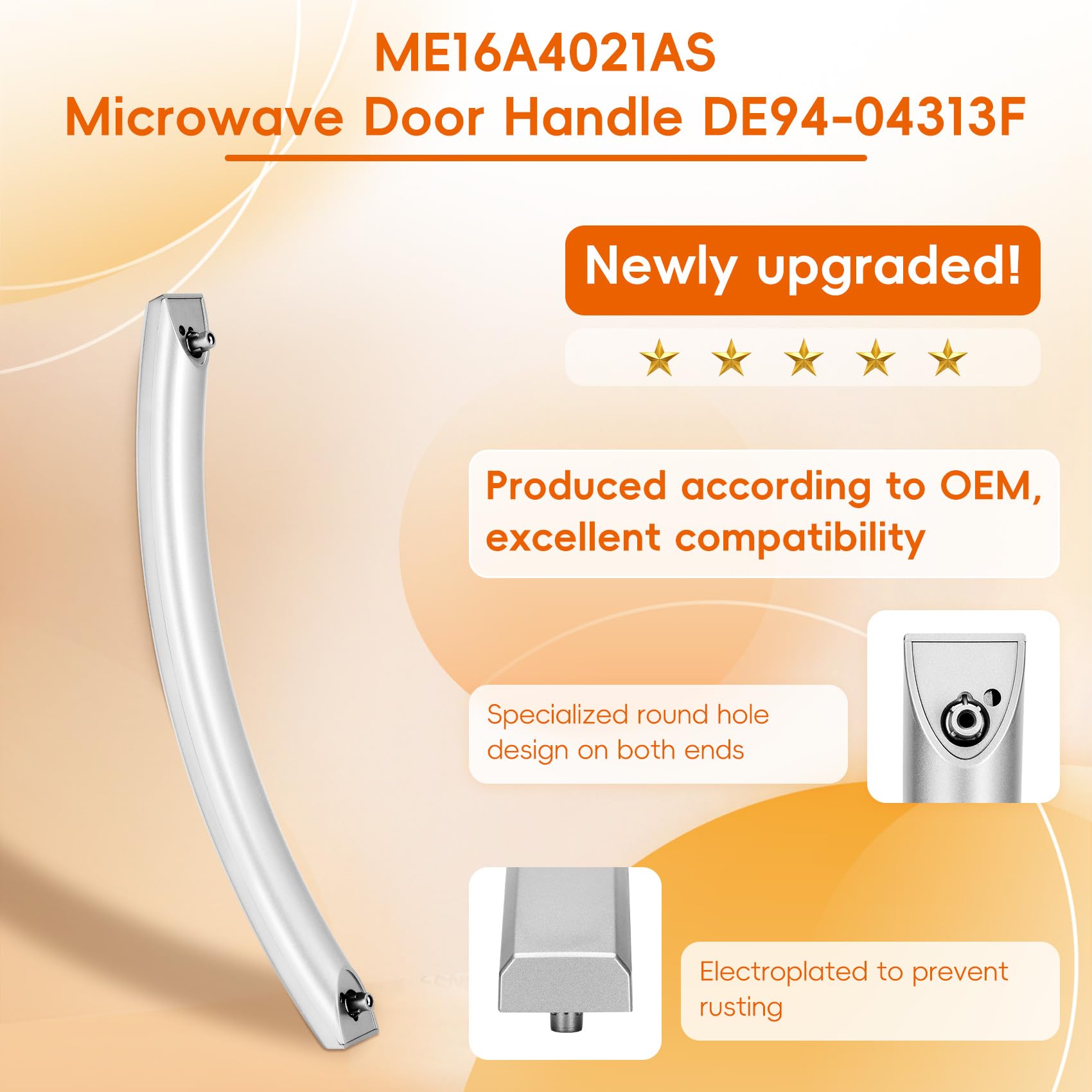 P Polerden ME16A4021AS, acabado-plata: compatibilidad fiable con Samsung.