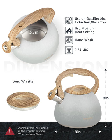 POLIVIAR modelo JX2023-LYW hervidor confiable para té rápido y sencillo.