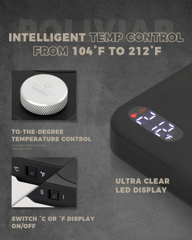 POLIVIAR tetera control de temperatura preciso 40–100 °C con STRIX