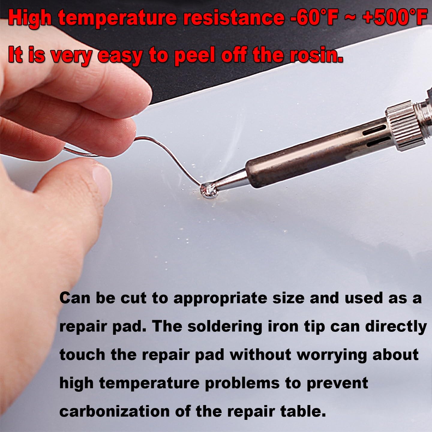 Polouds manta silicona para manualidades, ideal para cortar, modelar y proteger la mesa.