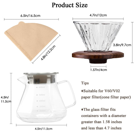 Polydremio apto para taza o vaso, filtrado cómodo.