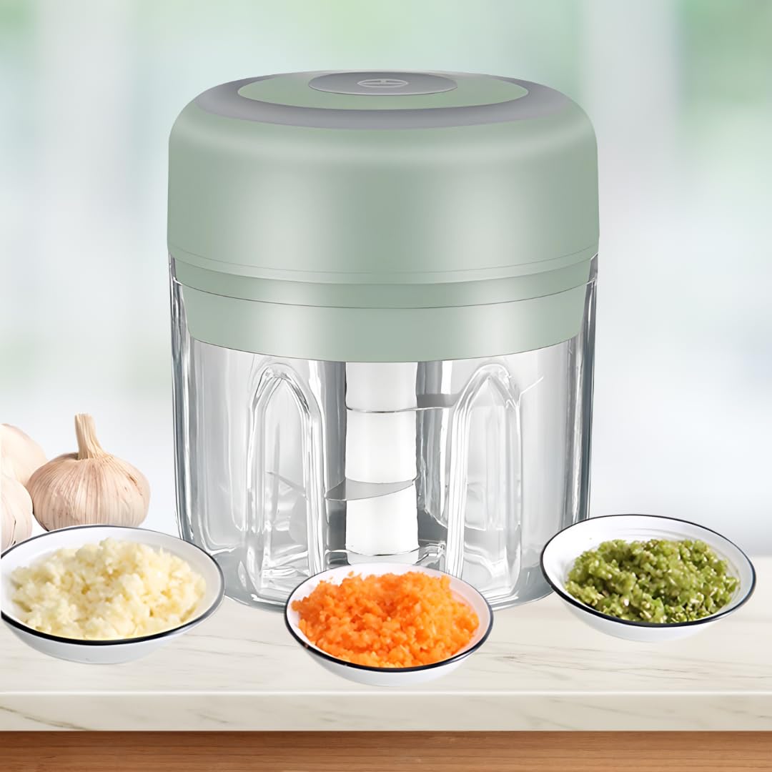 PONDI picadora de ajo mini verde, ideal para picar ajo y especias.