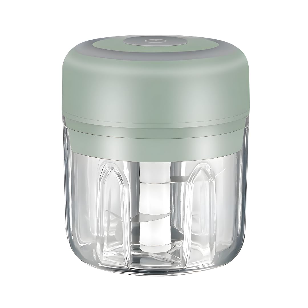 PONDI procesador mini verde de 250 ml, facilita picado rápido de verduras.