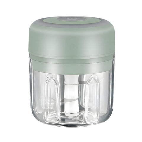 PONDI procesador mini verde de 250 ml, facilita picado rápido de verduras.