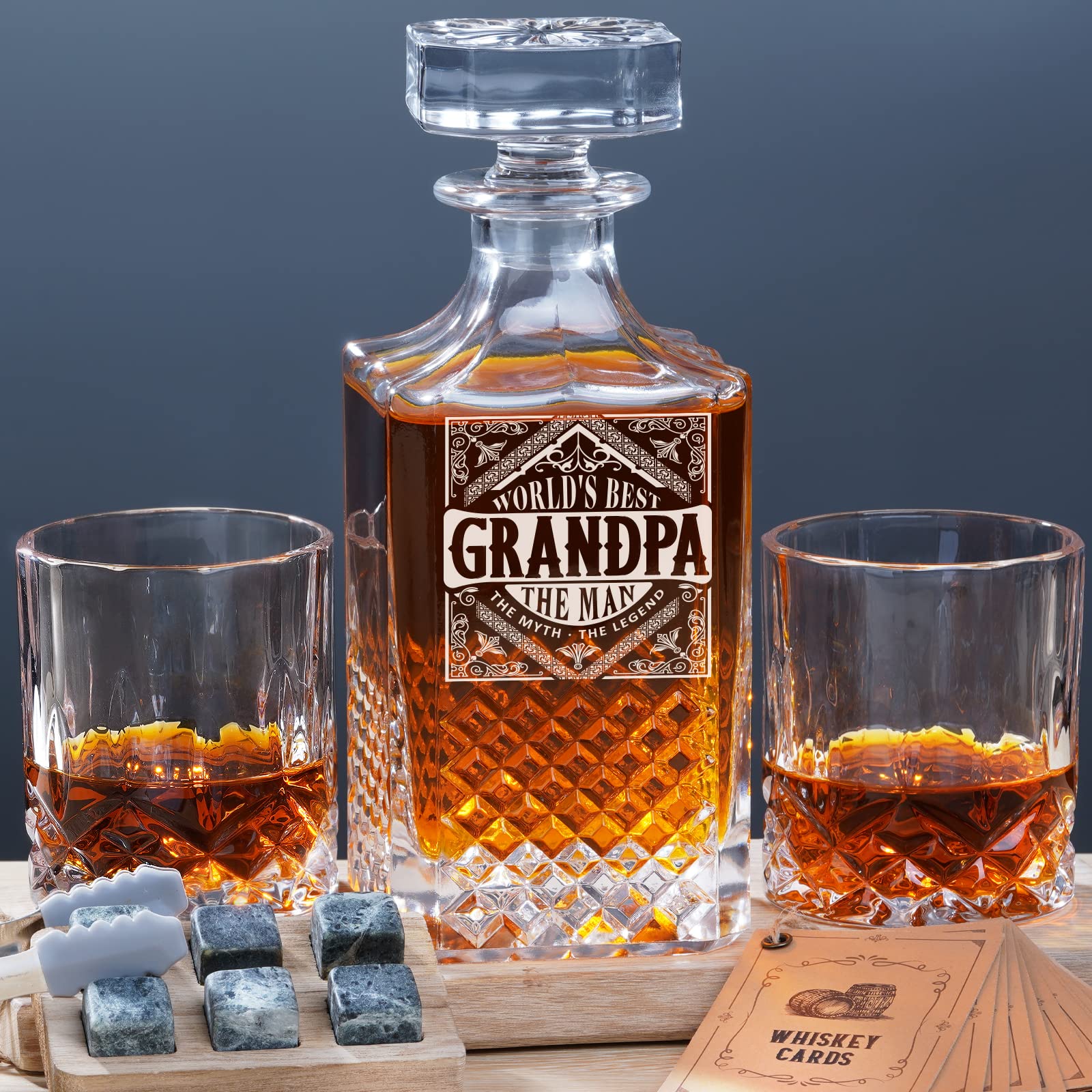 PONPUR decantador whisky 750 ml, ideal para degustaciones en casa