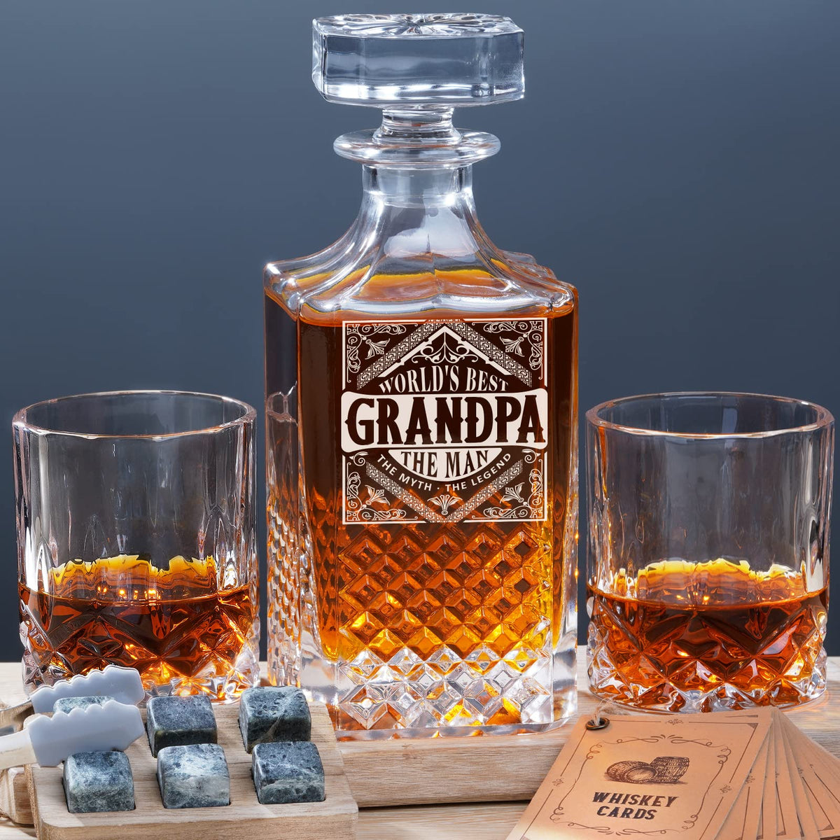 PONPUR decantador whisky 750 ml, ideal para degustaciones en casa