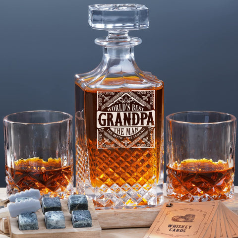 PONPUR decantador whisky 750 ml, ideal para degustaciones en casa