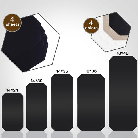 Poofzy liner plástico sin adhesivo, fácil de limpiar y mantener.