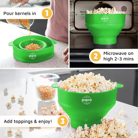 POPCO con asas y tapa para manejo cómodo