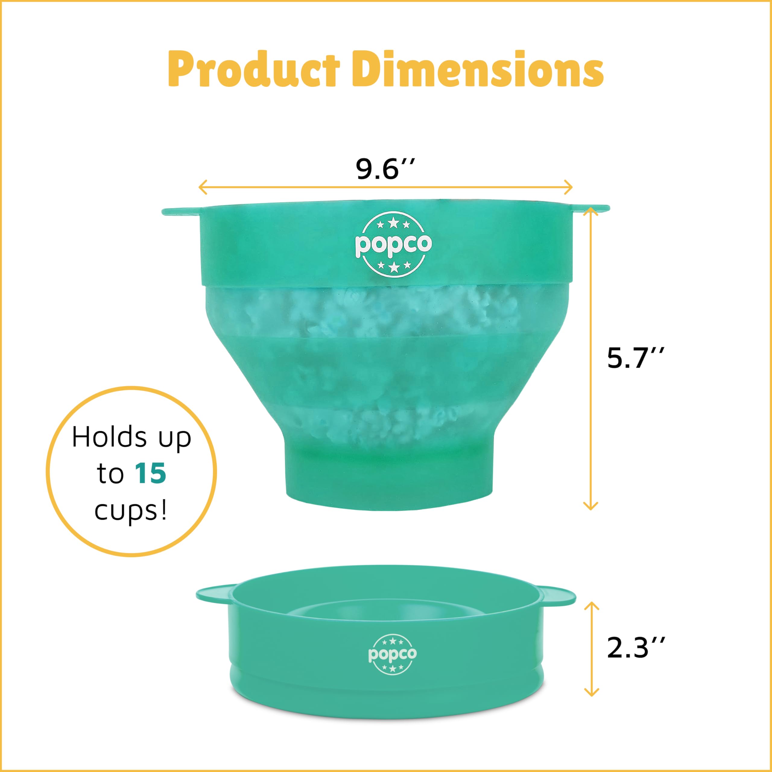 Diseño colapsable POPCO; almacenamiento compacto en casa