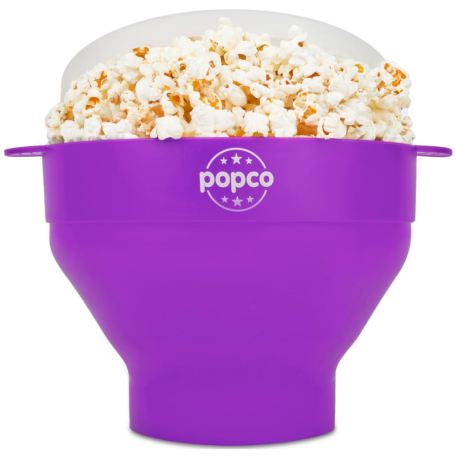POPCO HotPop recipiente de silicona plegable para palomitas, ideal para microondas.
