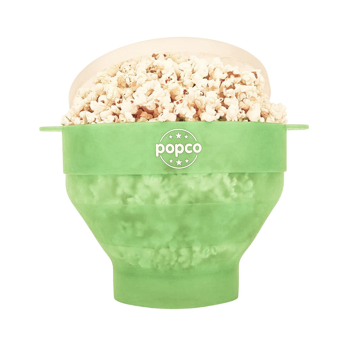 POPCO palomitero de silicona con manijas ergonómicas para un manejo seguro
