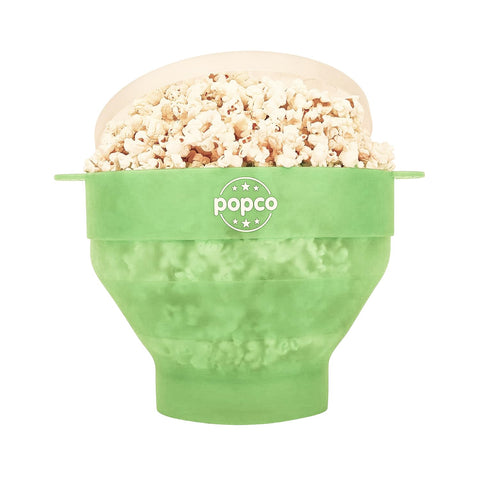 POPCO palomitero de silicona con manijas ergonómicas para un manejo seguro