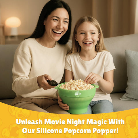 POPCO palomitero de silicona libre de BPA y PVC para cocina segura