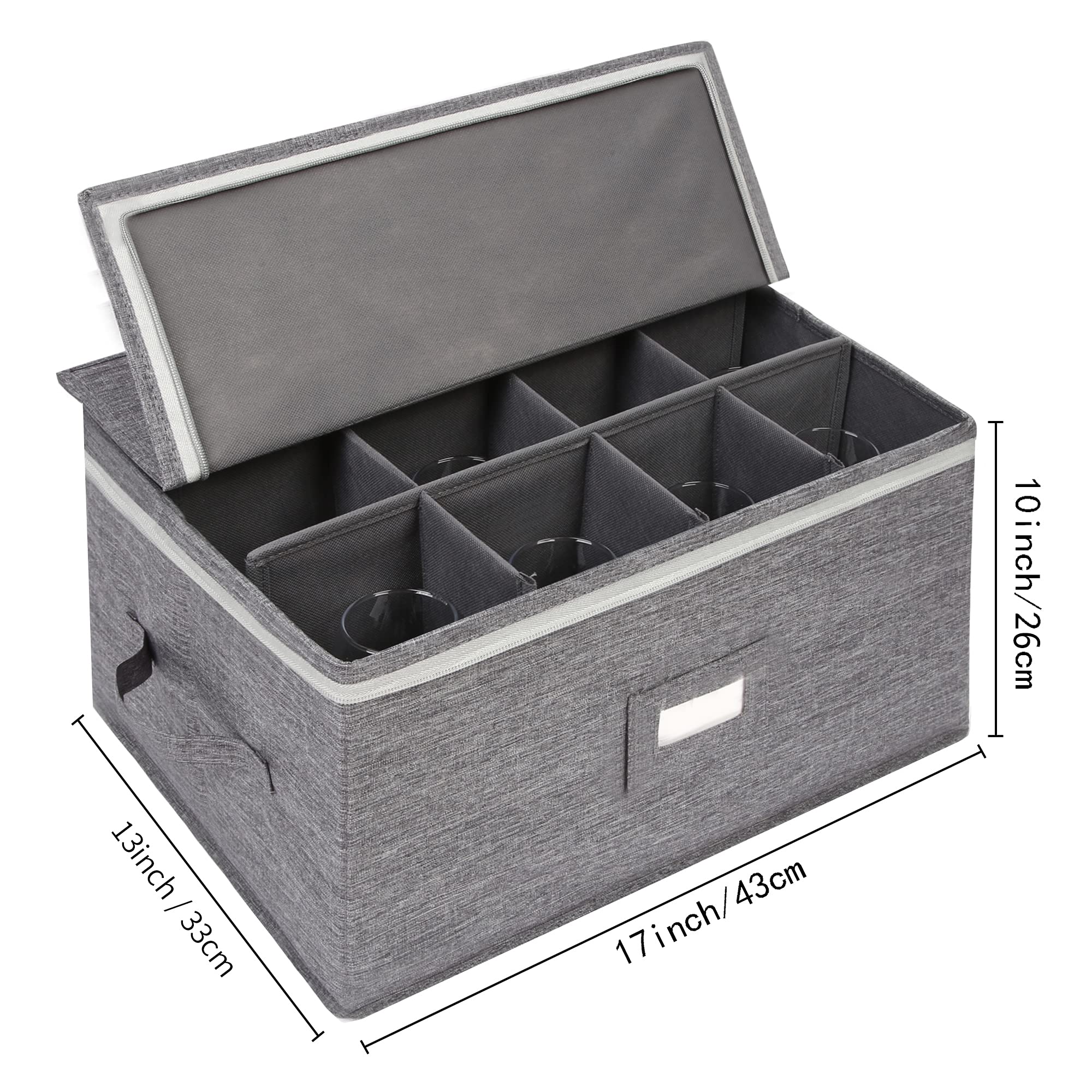 Popoly caja para copas transportable con tapa dura facilita el traslado.