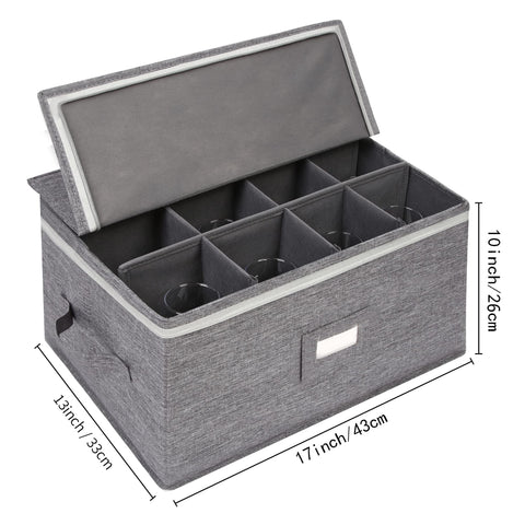 Popoly caja para copas transportable con tapa dura facilita el traslado.