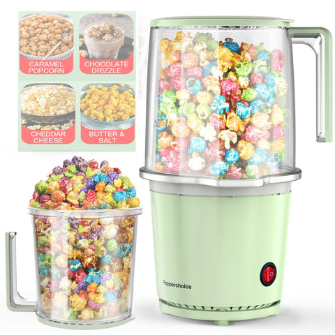 Popperchoice, máquina de palomitas de aire en la cocina, lista para snacks sin grasa.