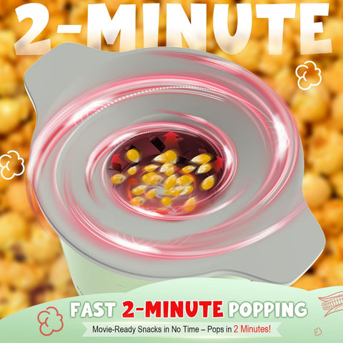 Popperchoice, palomitas de aire, granos que se expanden uniformemente para una textura ligera.