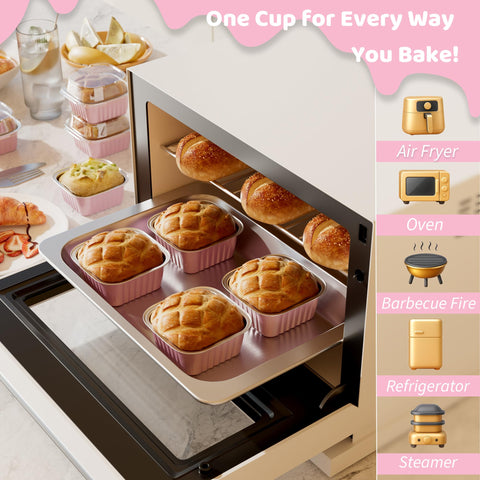 PORANDIA molde con cupcake listo, ideal para hornear y servir
