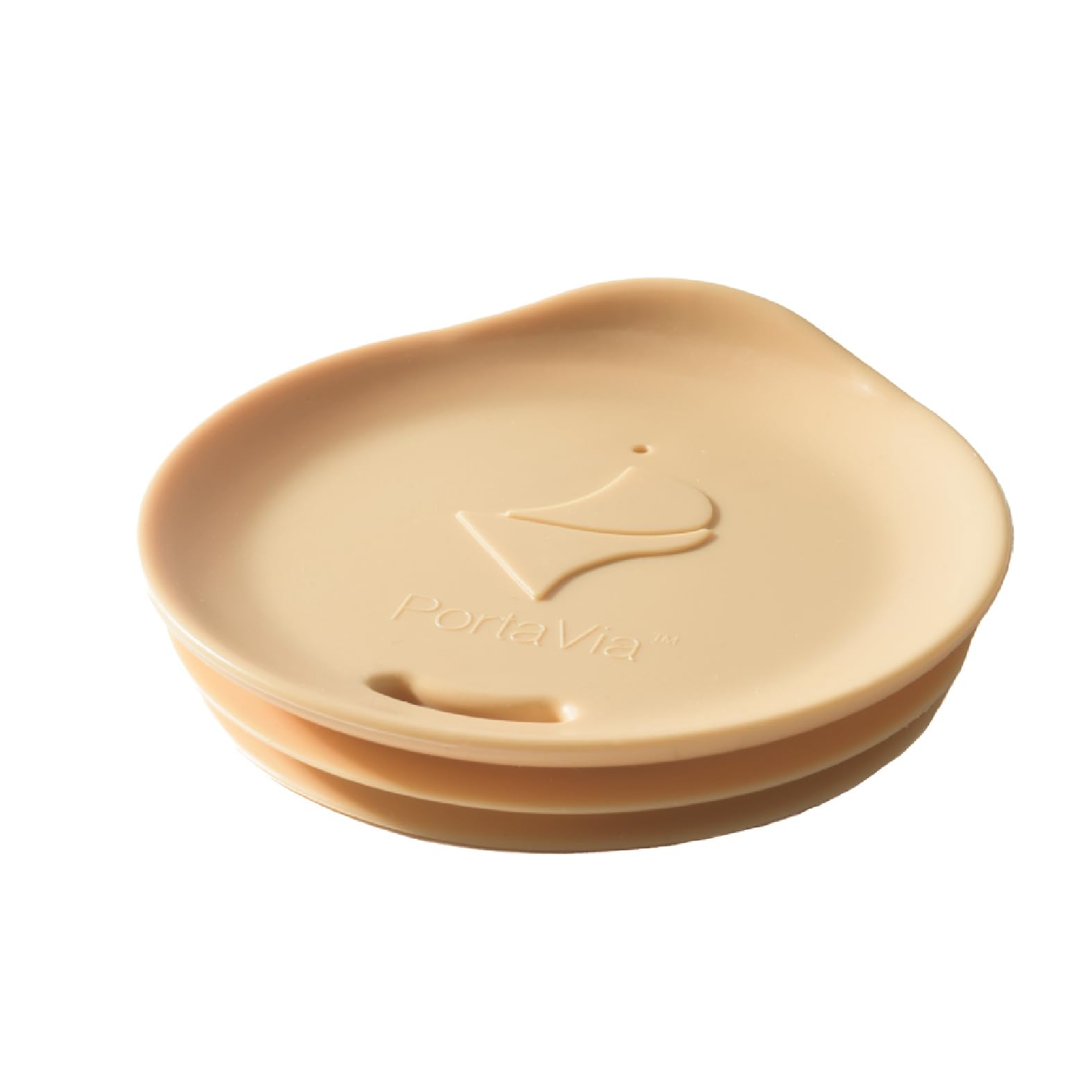 Porta Via tapa de silicona para vasos de viaje, ideal para uso diario.