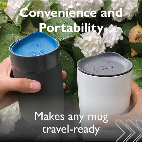 Porta Via: tapa de silicona para Starbucks mug, compatible con muchos envases