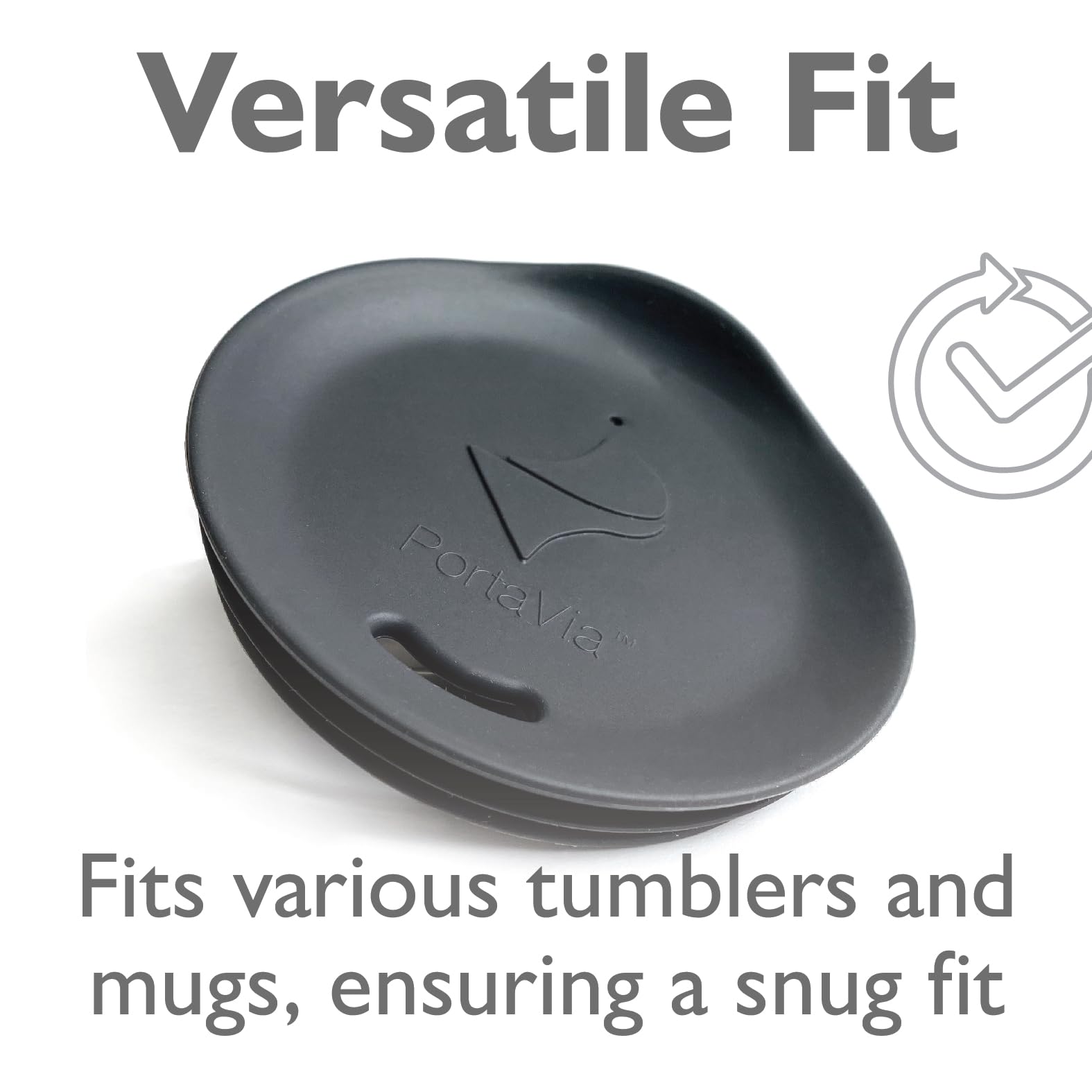 Porta Via: tapa de silicona para Yeti mug, ajuste seguro para viaje