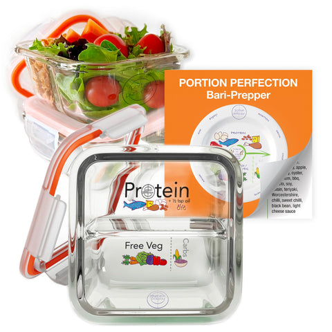 Portion Perfection contenedores bariátricos 3-pack para controlar porciones
