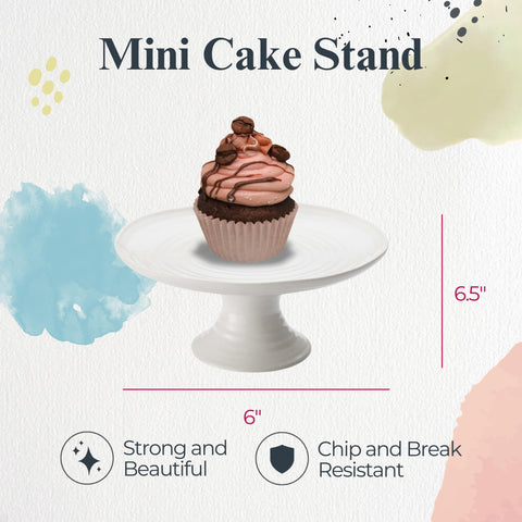 Portmeirion Sophie Conran mini stand dulces enfocado en galletas y bocadillos para té.
