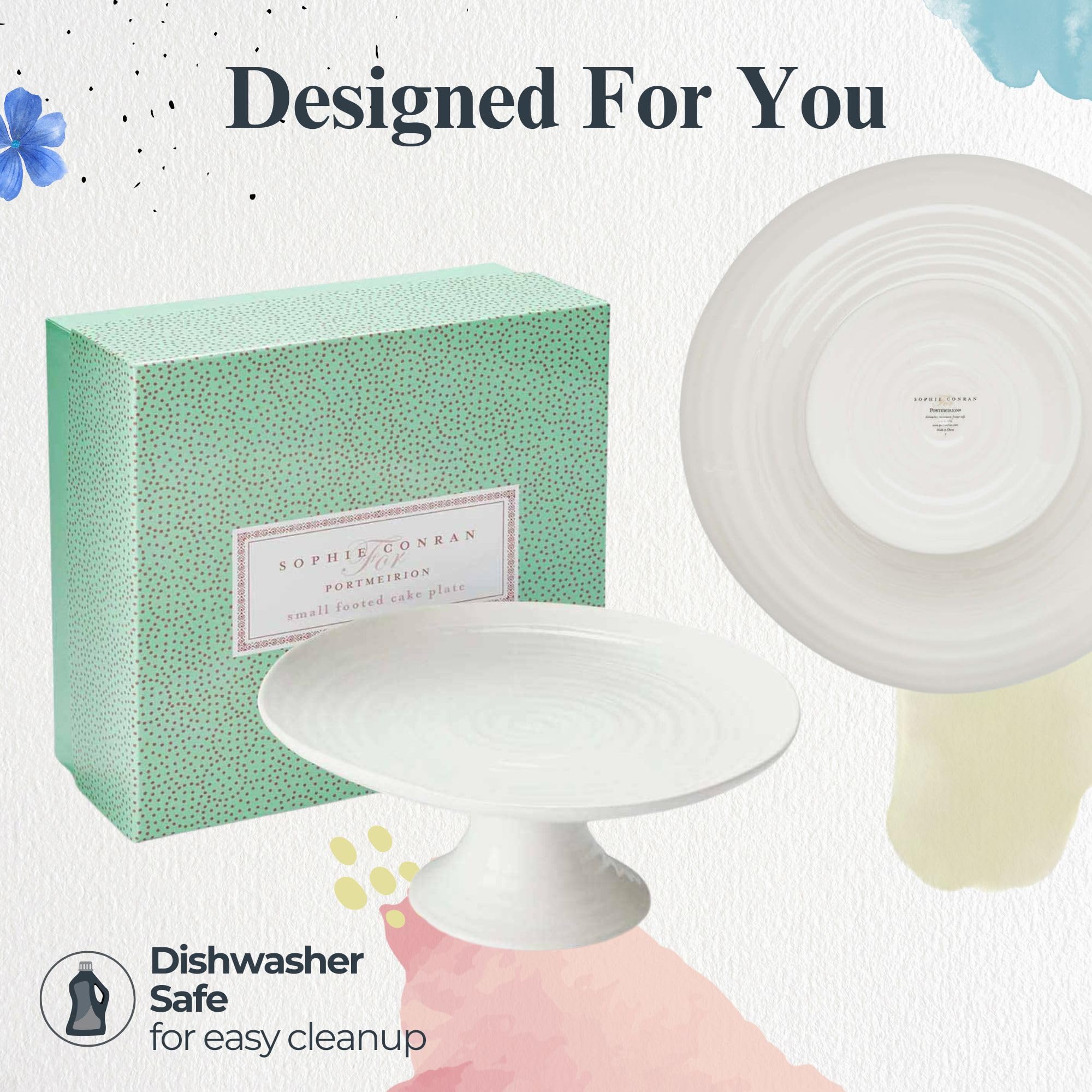 Portmeirion Sophie Conran porcelana fina enfatiza durabilidad y elegancia en la vajilla.