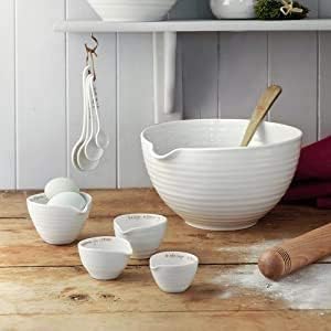 Portmeirion Sophie Conran conjunto de 4 tazas medidoras para hornear con precisión