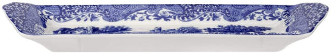 Portmeirion Spode Blue Italian bandeja con asas, útil para aperitivos y presentaciones.