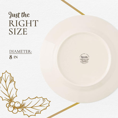 Portmeirion Spode conjunto de 4 platos, ideal para porciones pequeñas de aperitivos