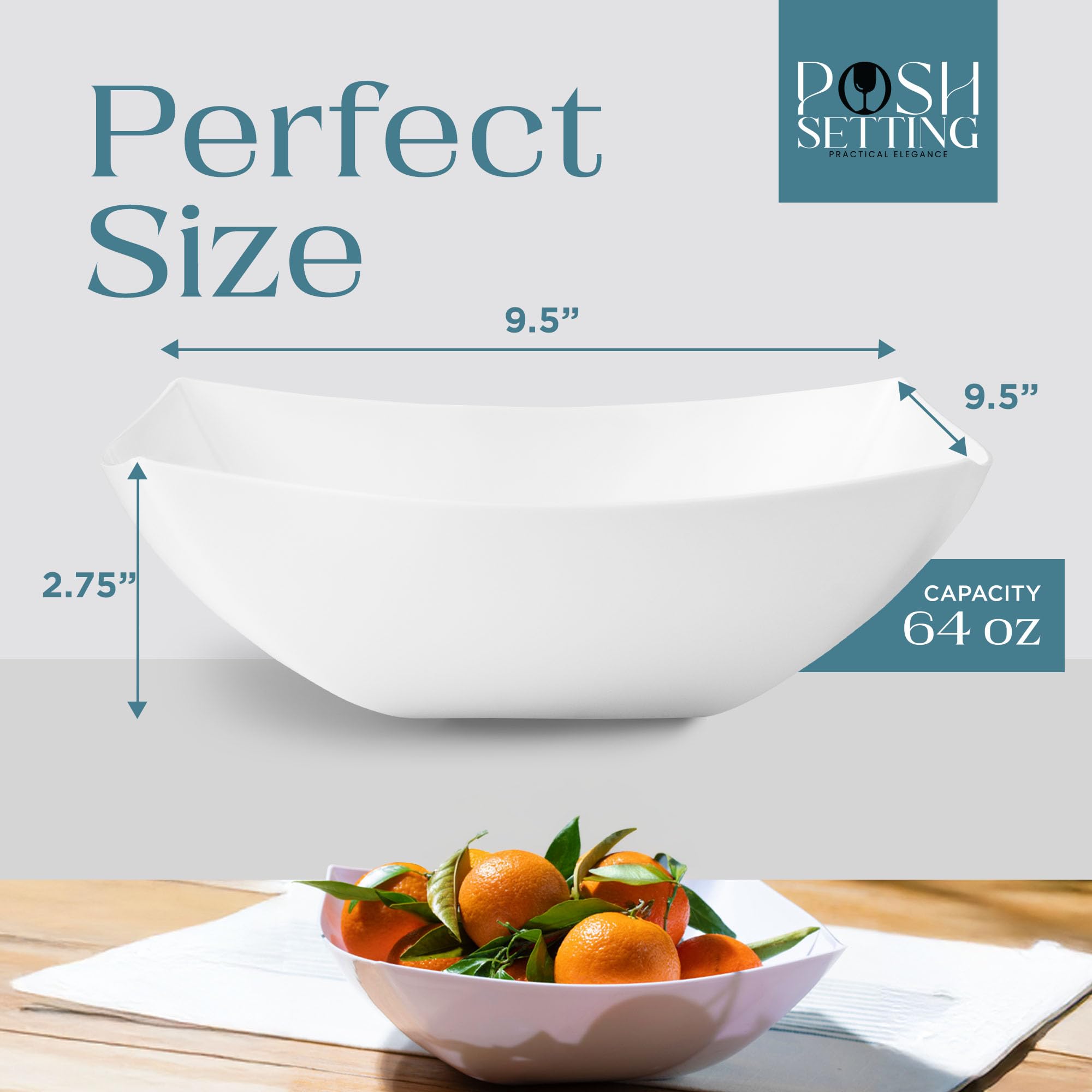 Posh Setting: cuencos para dulces y bocadillos, perfectos para buffets.