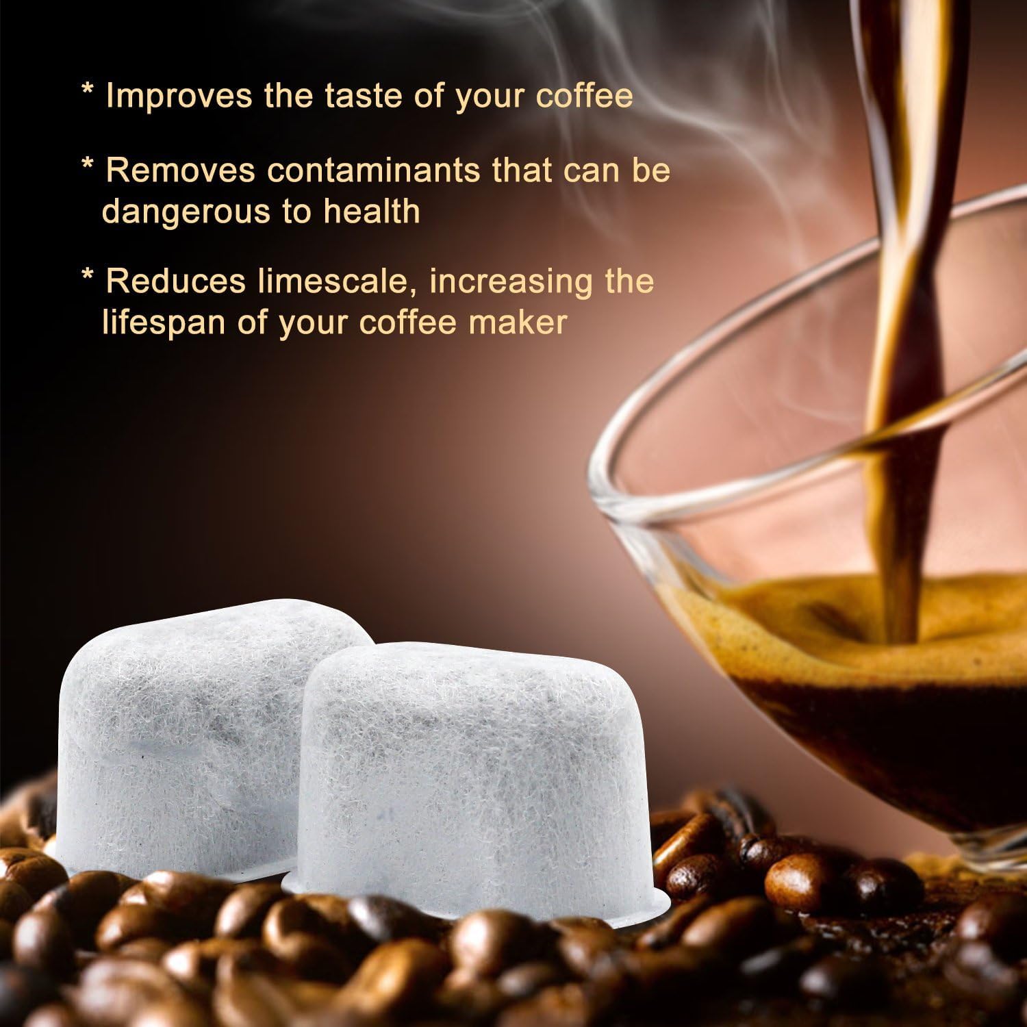 Possiave embalaje claro, uso fácil para instalar filtros Keurig.