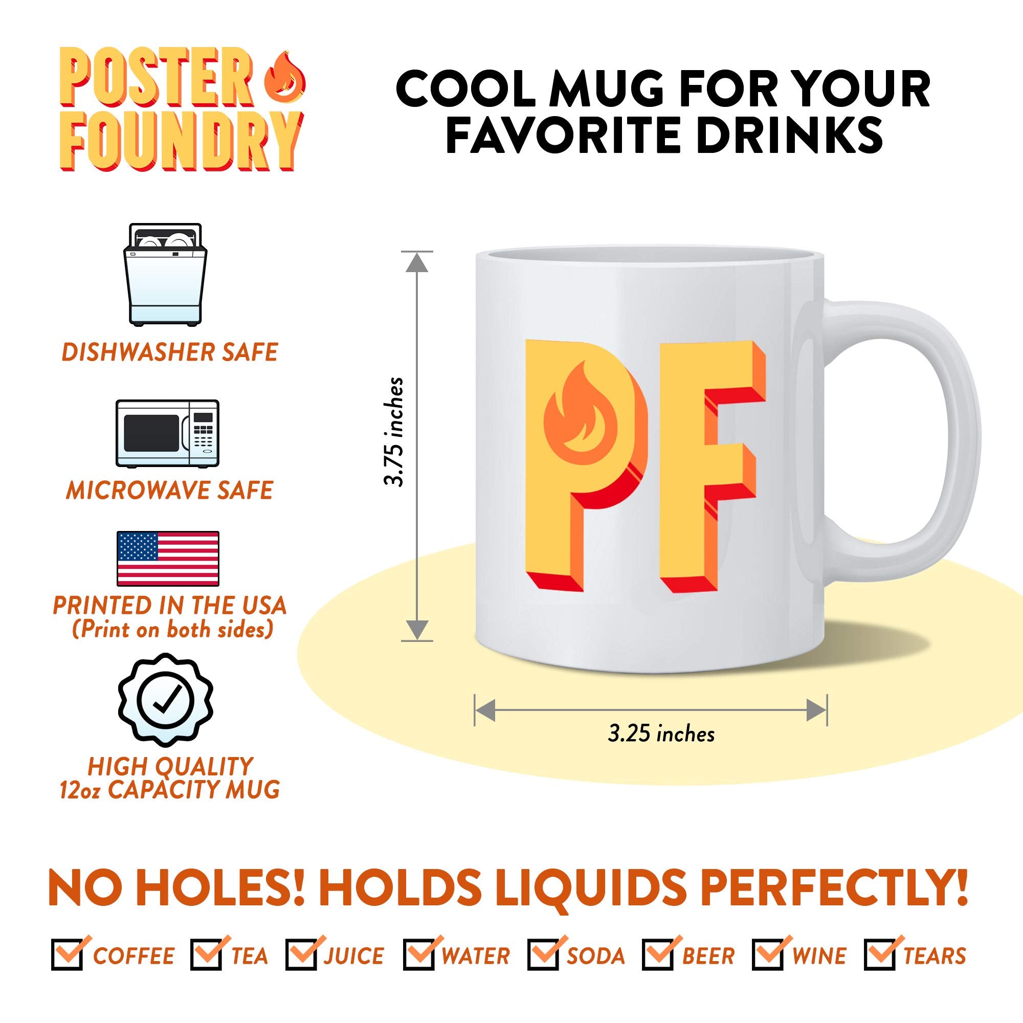 Poster Foundry taza regalo ideal para ocasiones especiales y decoración