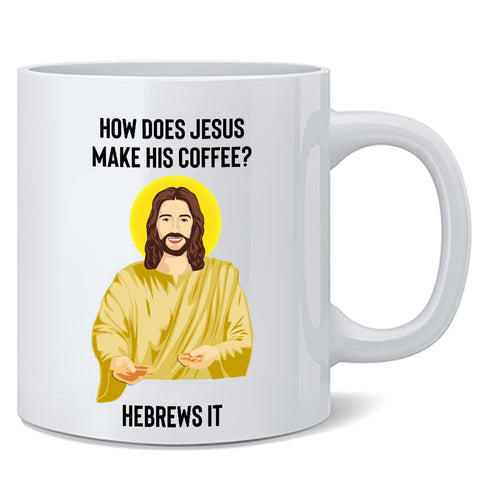 Poster Foundry taza religiosa hebreos con impresión frontal para café diario