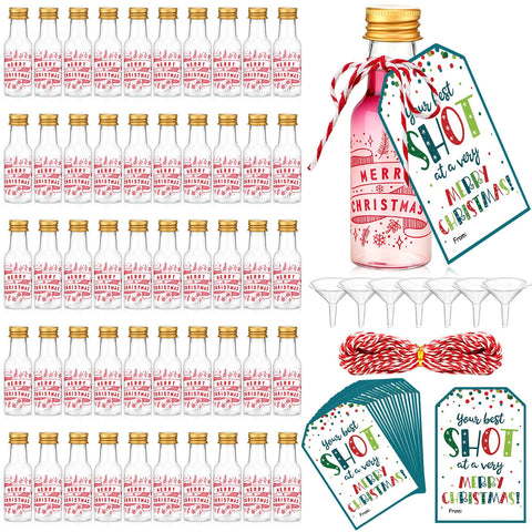 Botellas mini Potchen listas para regalar en la fiesta navideña