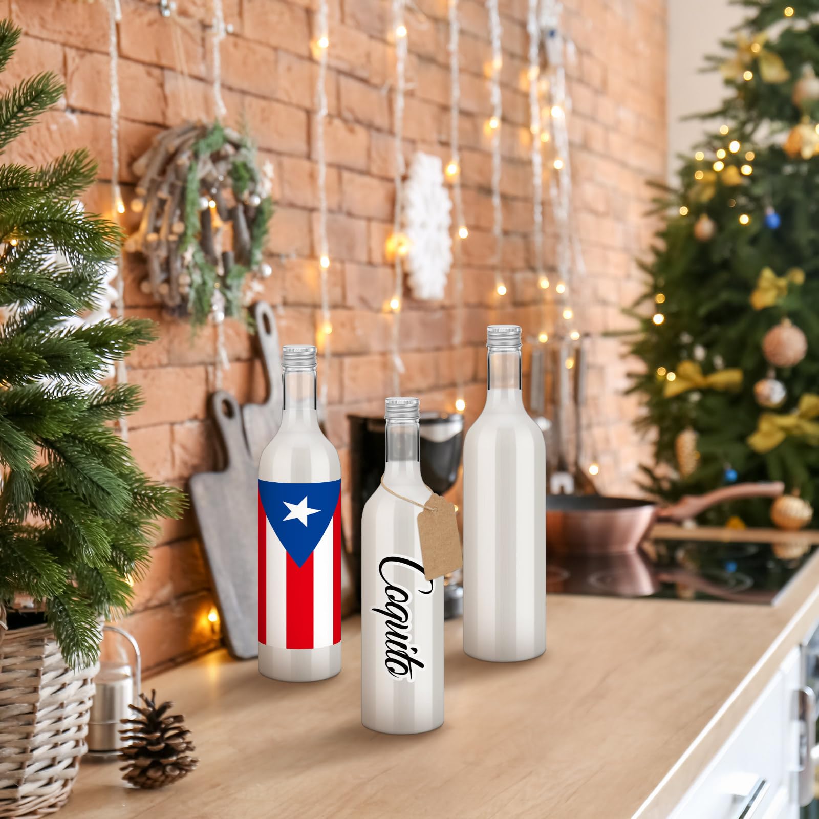 Tapas de metal Potchen para sellar coquito con estilo.