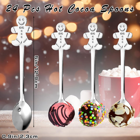 Cucharas de acero inoxidable Potchen, duraderas para café y postres