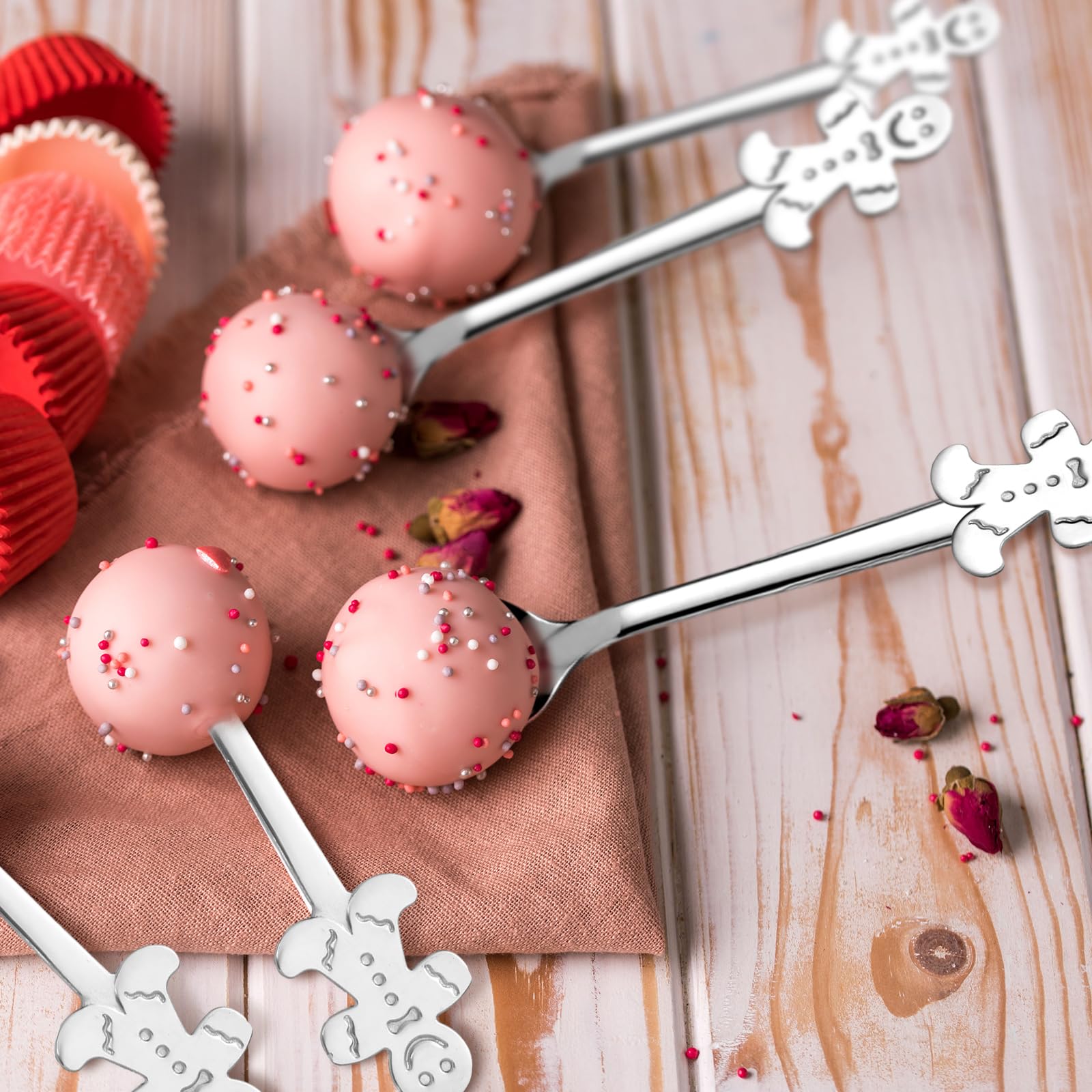 Cucharas Potchen para barra de cacao, ideales en mesas festivas