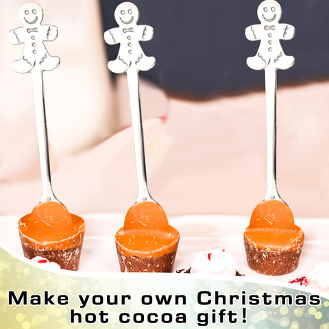 Cucharas navideñas Potchen tamaño compacto para mezclar rápido