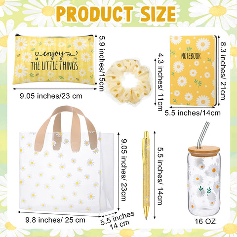 Potchen Daisy cuaderno con motivo margarita para tomar notas con estilo.