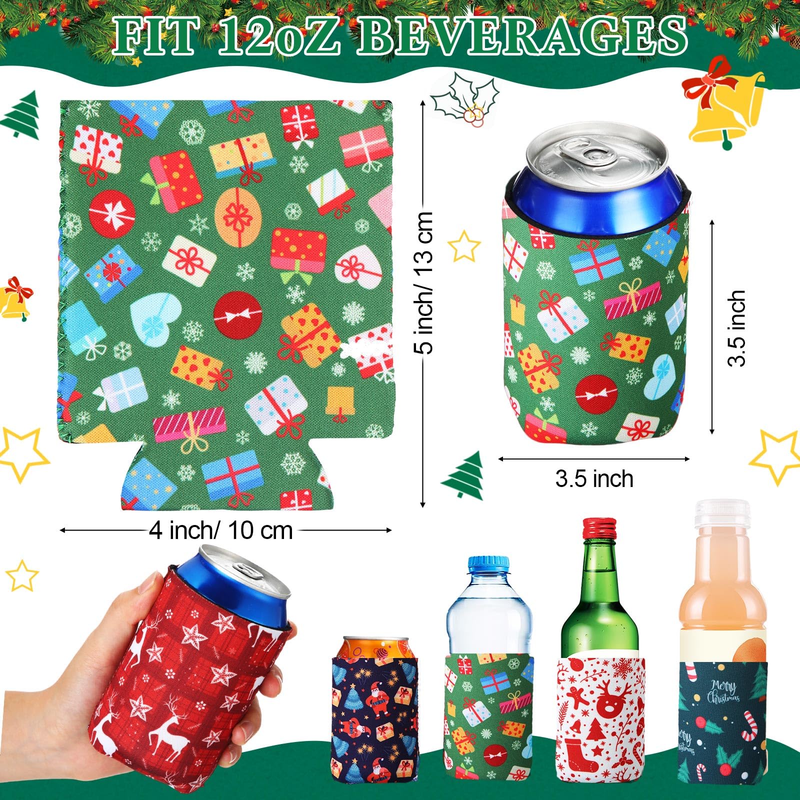 Potchen neopreno aislante para lata 12oz protege manos frías